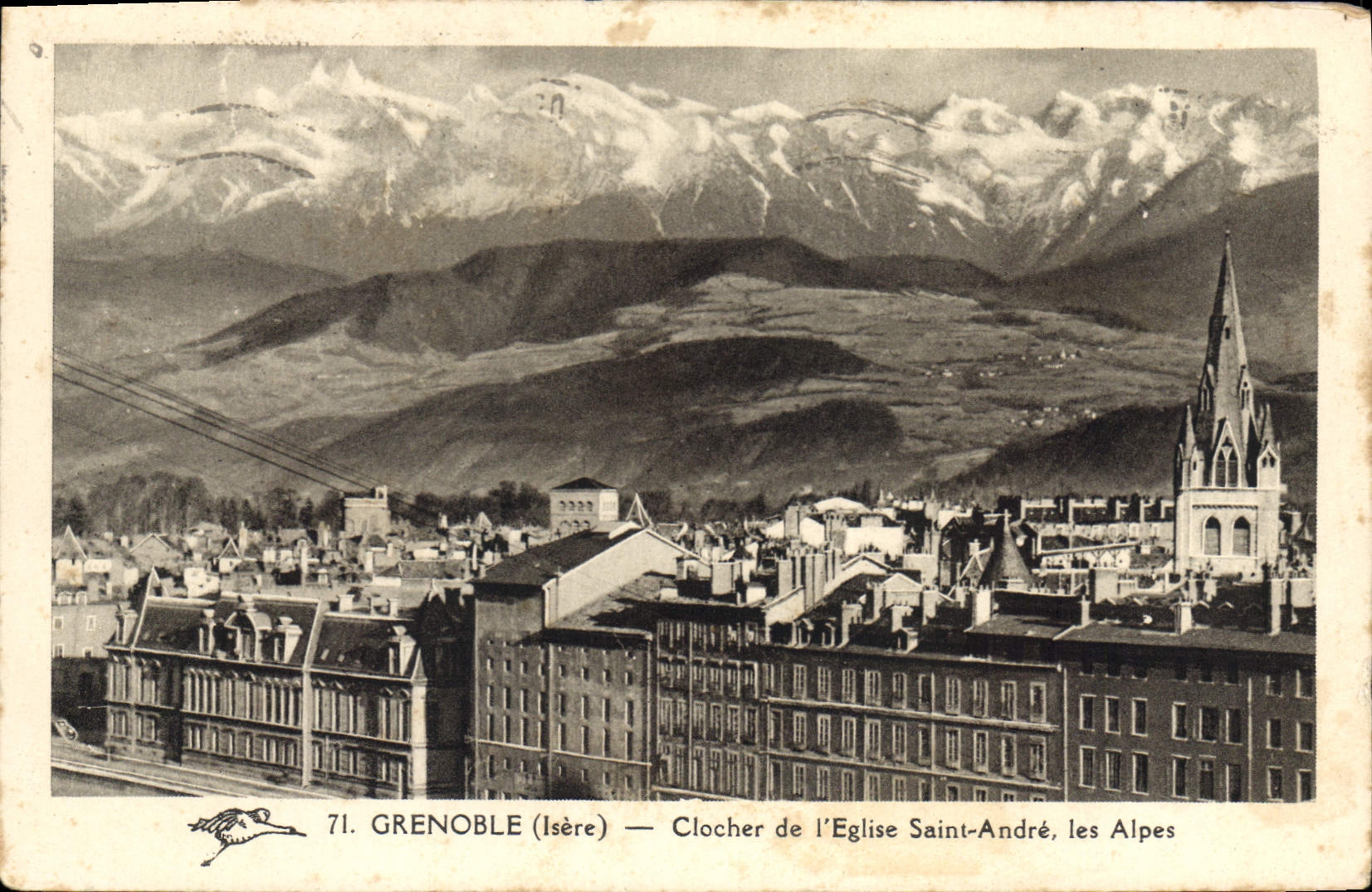 CPA Grenoble Isere Clocher de l'Eglise Saint Andre les Alpes 