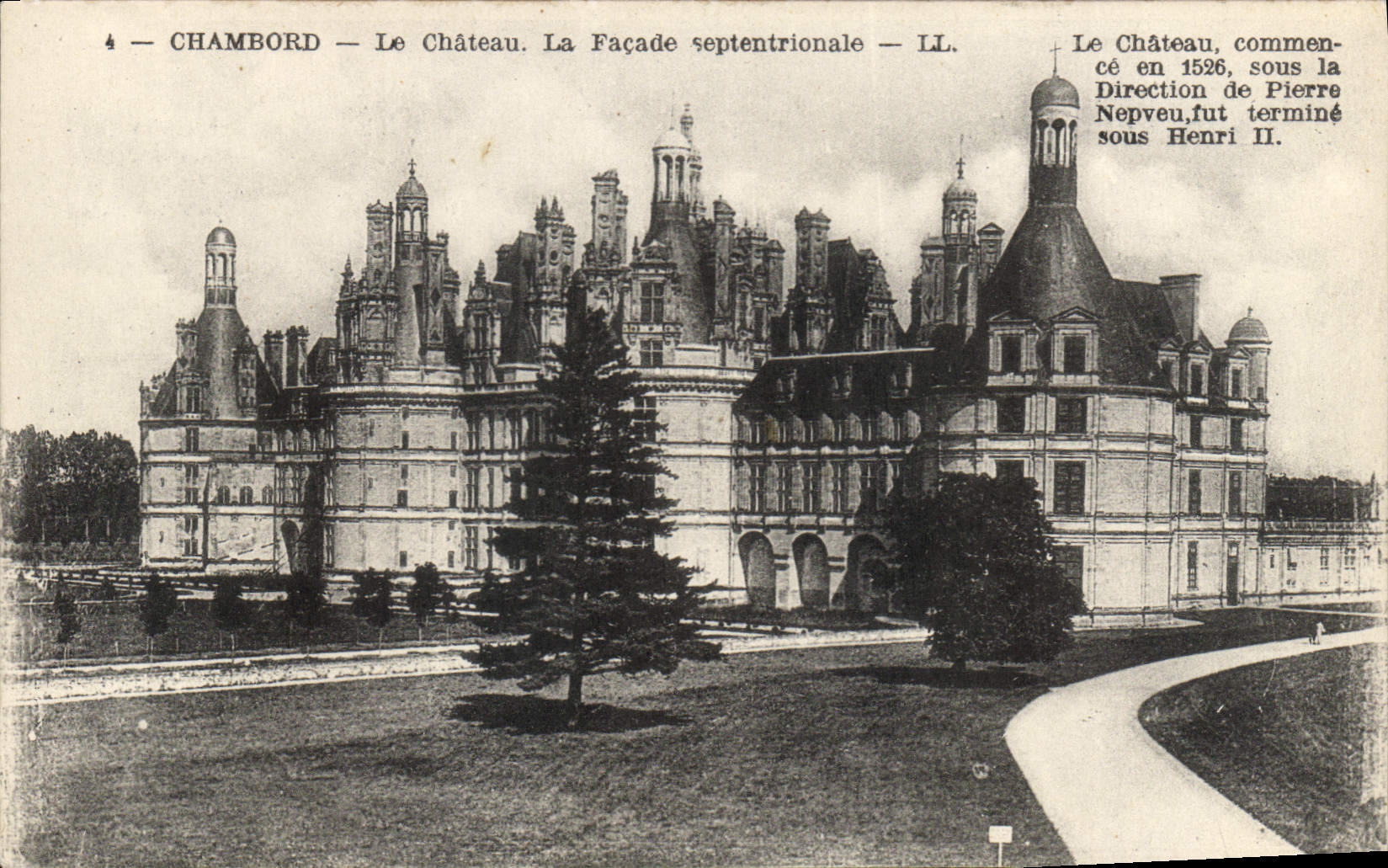 CPA Chambord Le Chateau La Facade septentrionale 