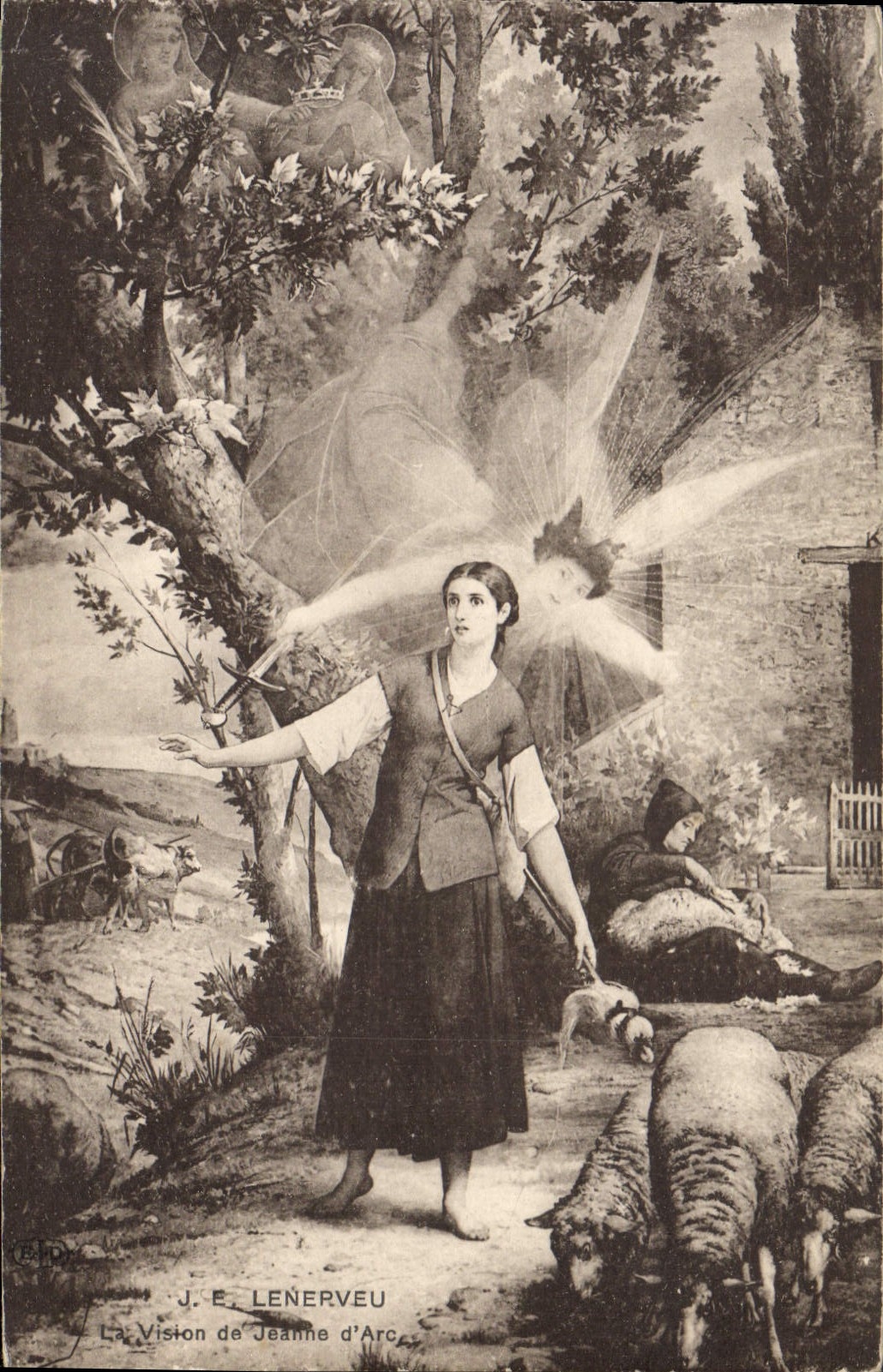 CPA Lenepveu Vision de Jeanne D'Arc 
