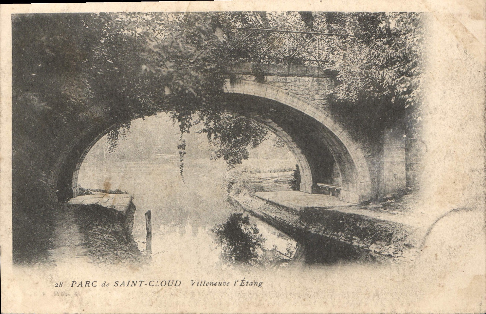 CPA Parc de Saint Cloud Villeneuve l'Etang