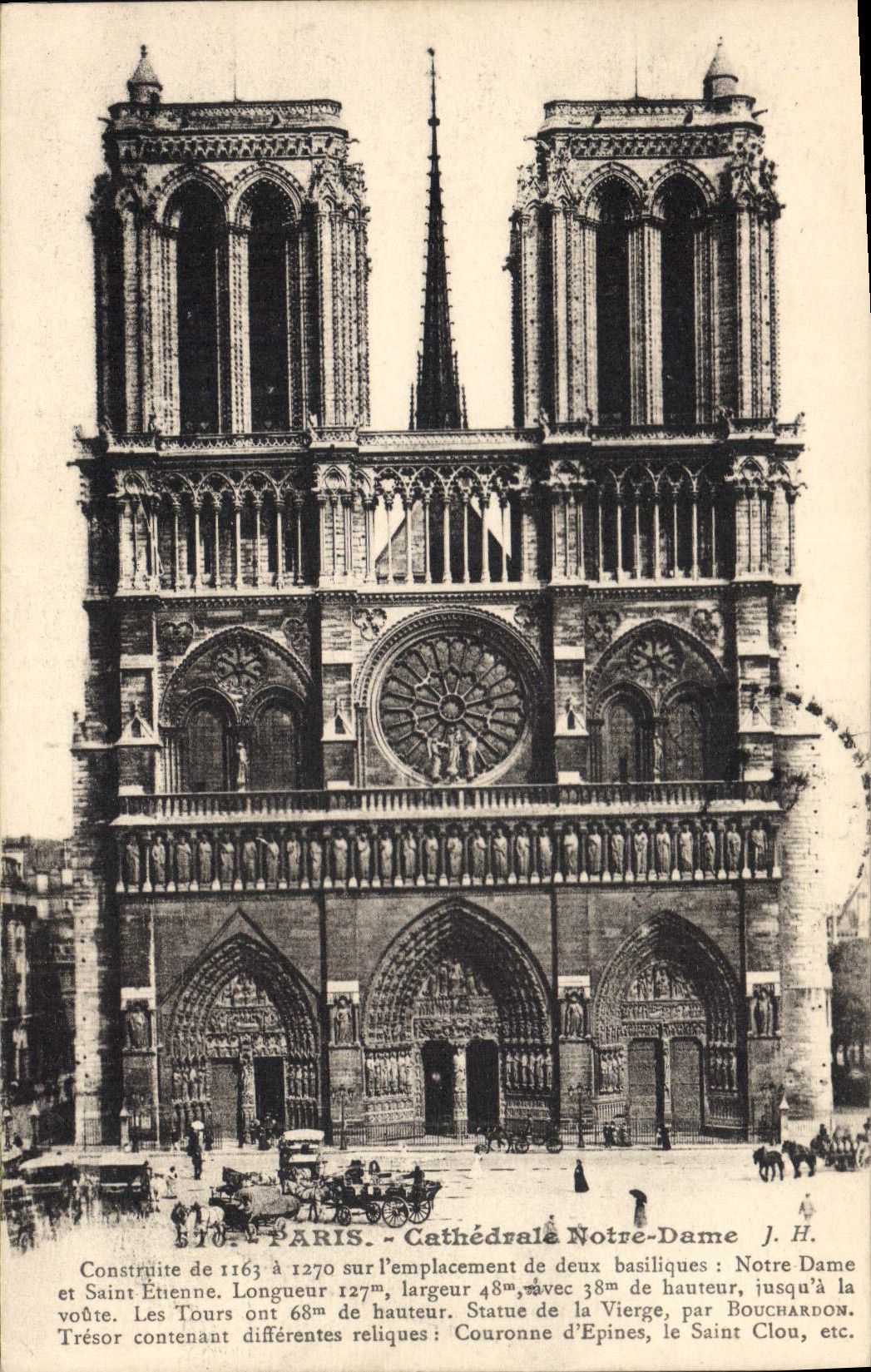 CPA Paris Cathedrale Notre Dame 
