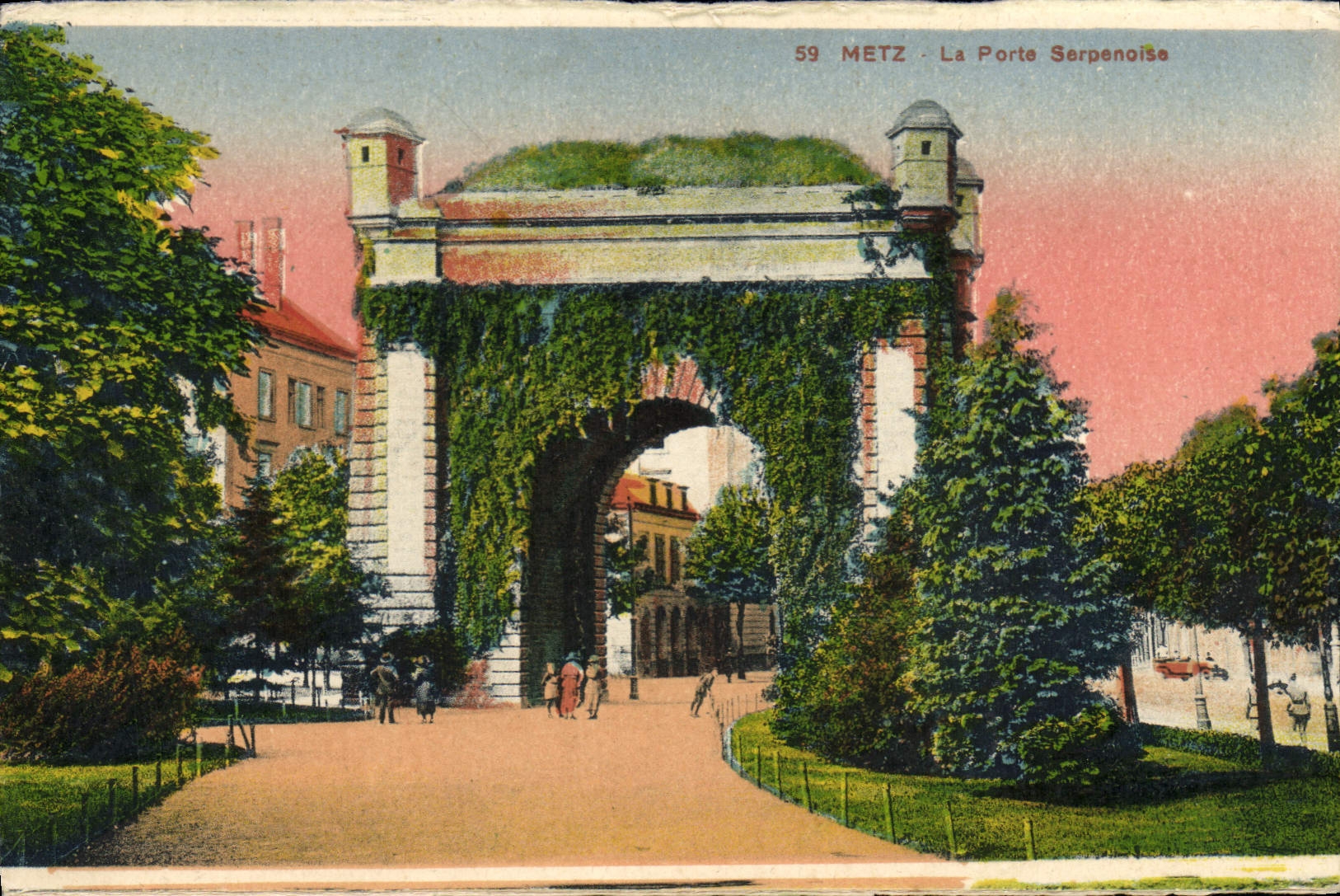 CPA Metz La Porte Sarpenoise 