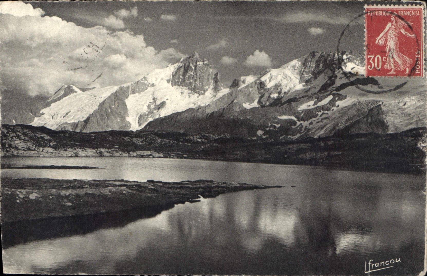 CPA Coll les Hautes Alpes La Grave Plateau d'En Paris Le Lac Noir