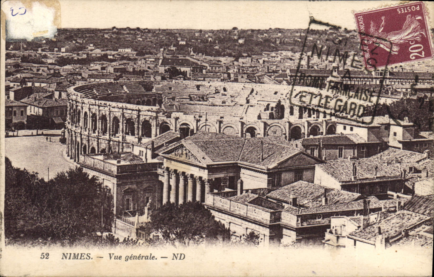 CPA Nimes Vue generale 