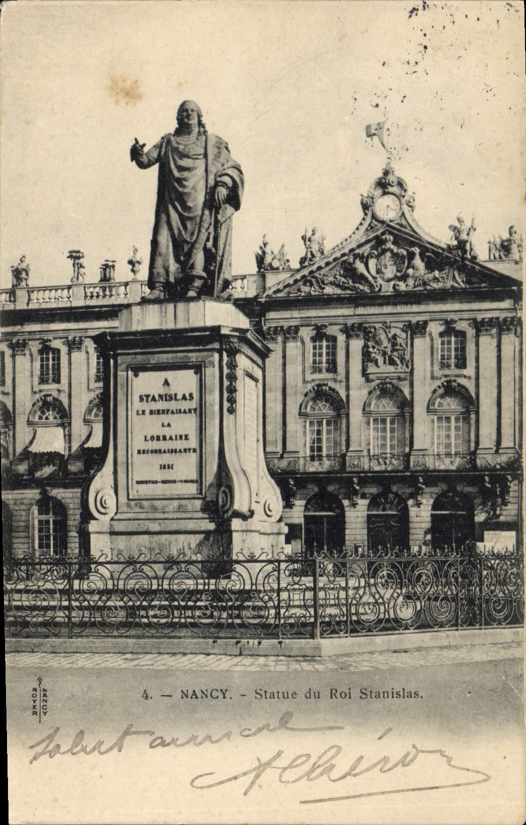CPA Nancy Statue du Roi Stanislas 
