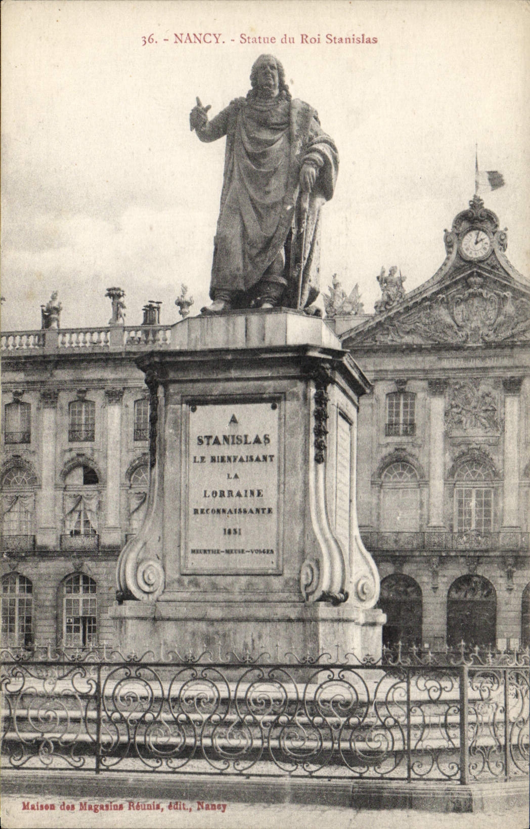 CPA Nancy Statue du Roi Stanislas 