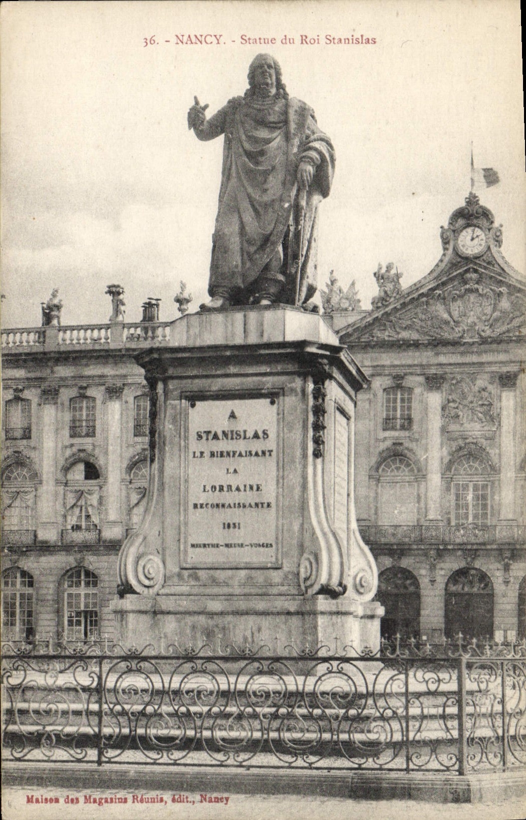CPA Nancy Statue du Roi Stanislas 