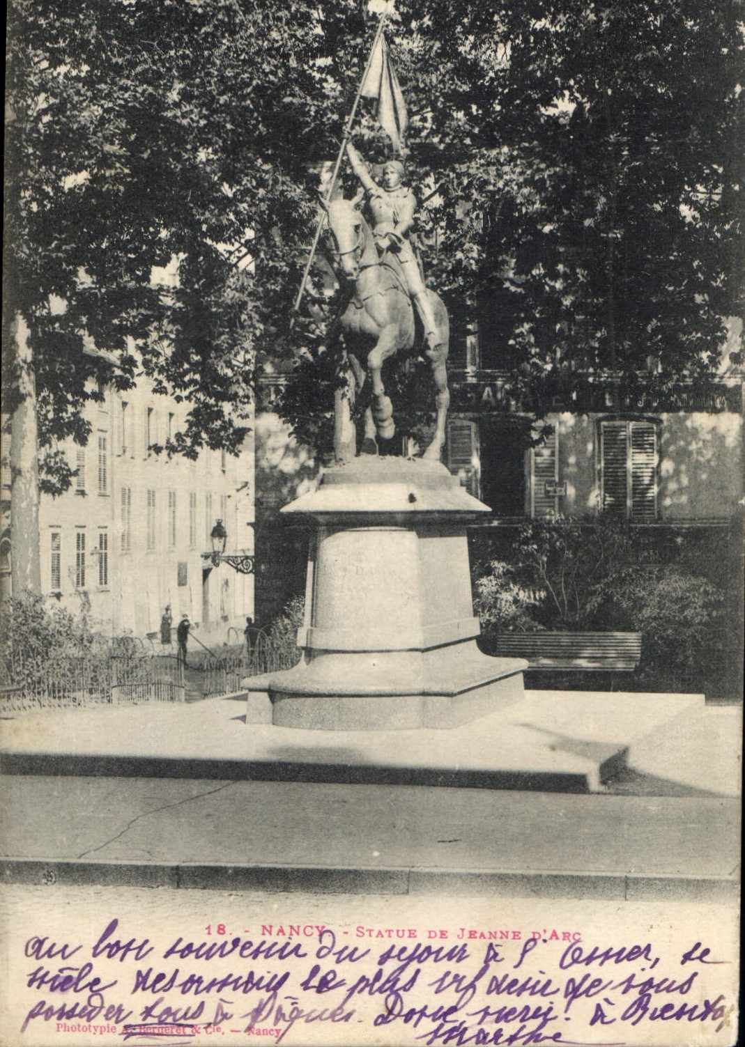 CPA Nancy Statue de Jeanne d'Arc 