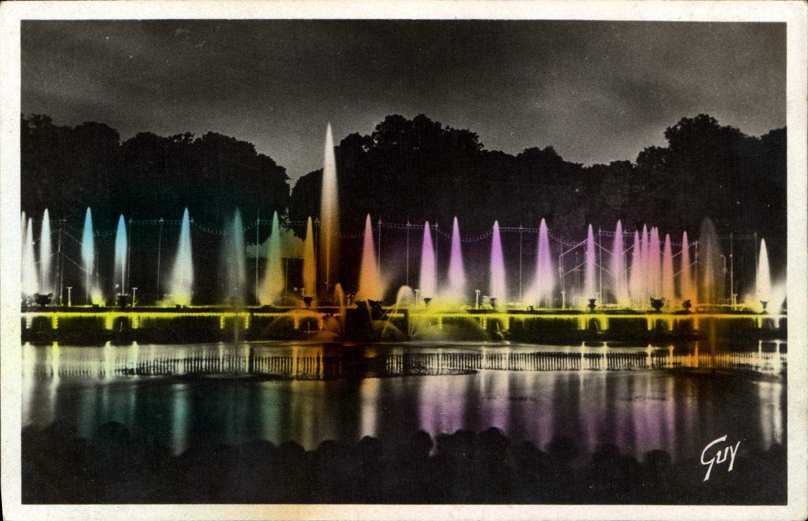CPA Versailles Fete de nuit Grandes Eaux lumineuses