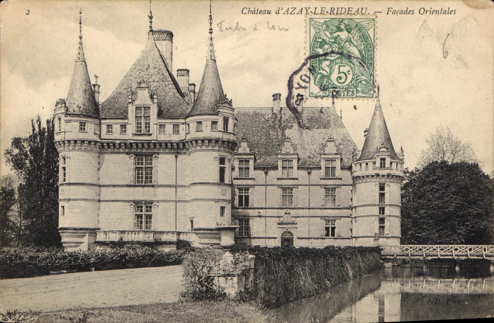 CPA Chateau d'Azay le Rideau Facades Orientales
