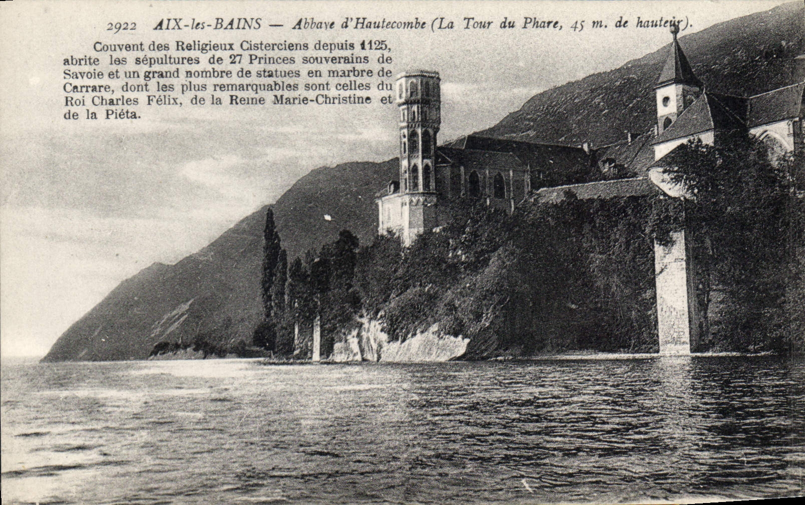 CPA Aix les Bains Abbaye d'Hautecombe La Thour du Phare