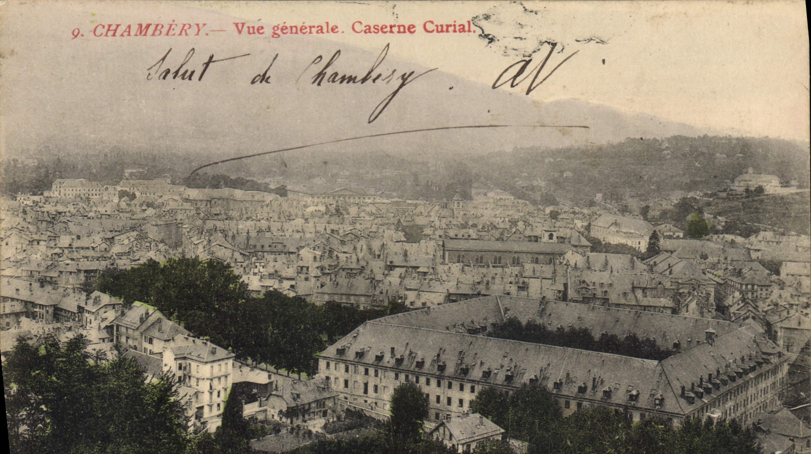 CPA Chambery Vue generale Caserne Curial Militaria