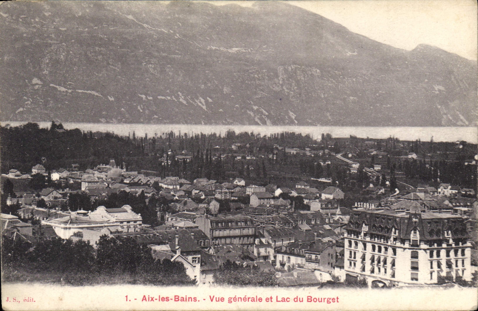 CPA Aix les Bains Vue generale et Lac du Bourget 