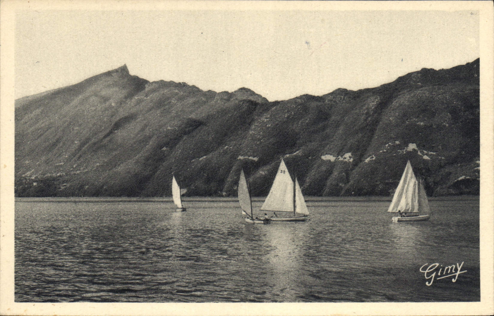 CPA La Savoie Pittoresque Au Lac du Bourget Les Voillers et la Dent du Chat
