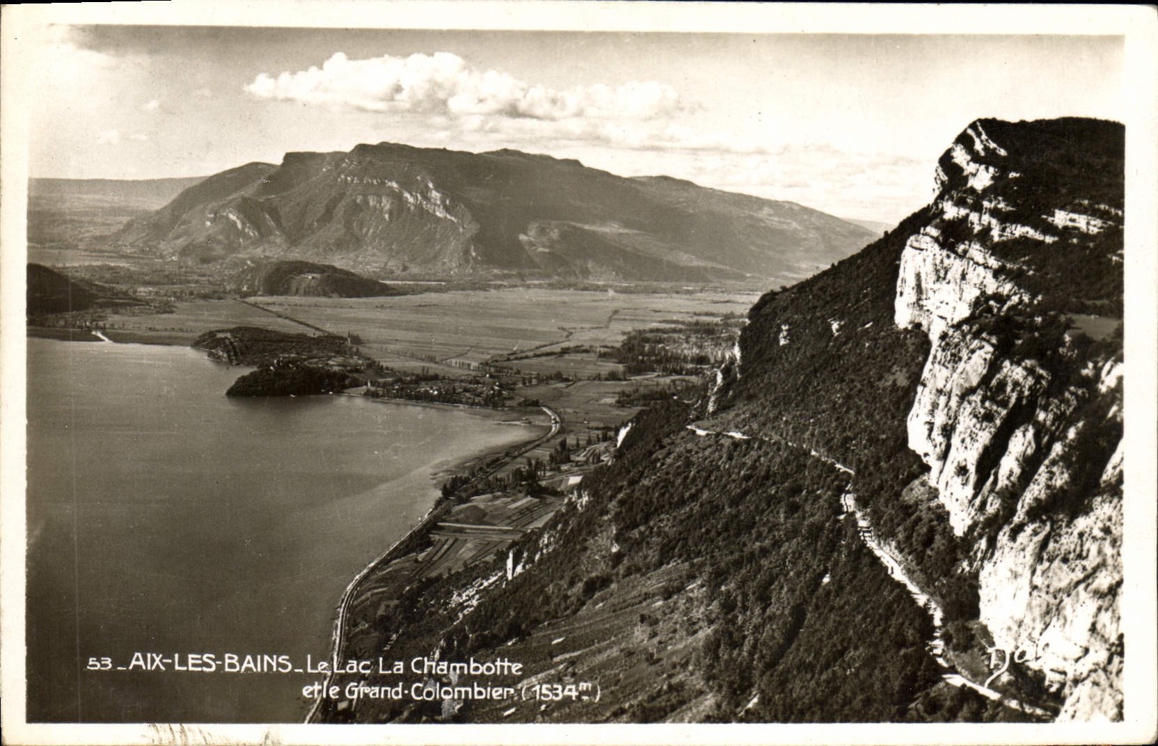CPA Aix les Bains Le Lac la Chambotte et le Grand Colombier 
