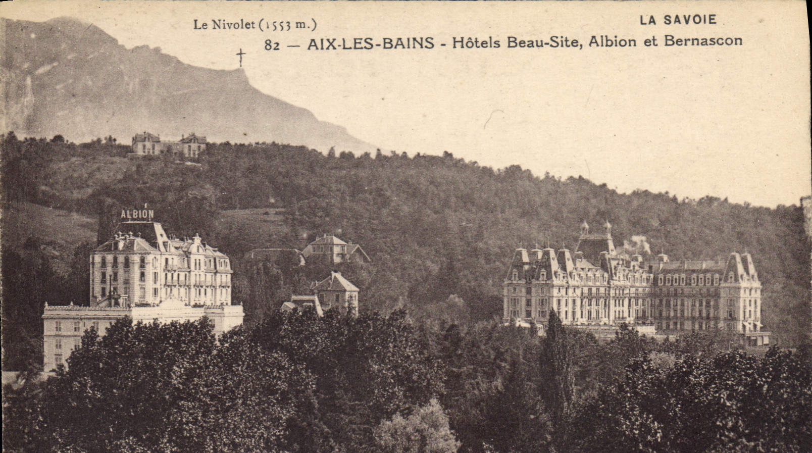 CPA La Savoie Aix les Bains Hotels Beau Site Albion et Bernascon 