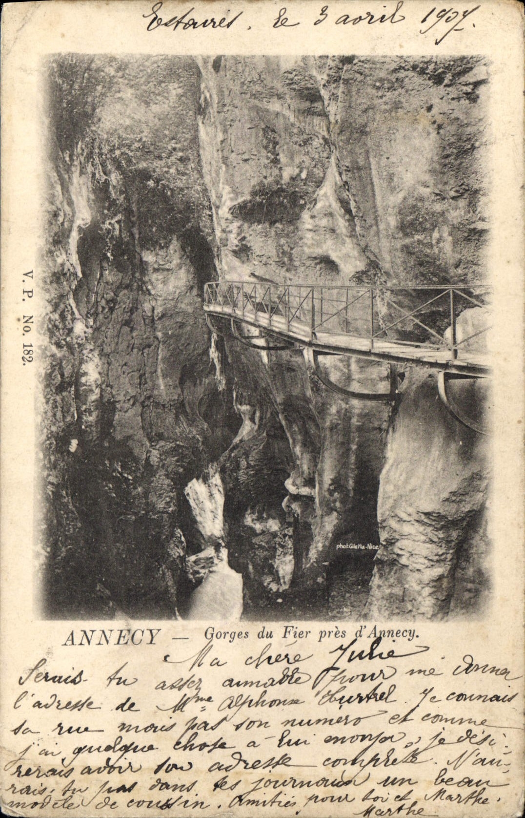 CPA Annecy Gorges du Fier pres d'Annecy 