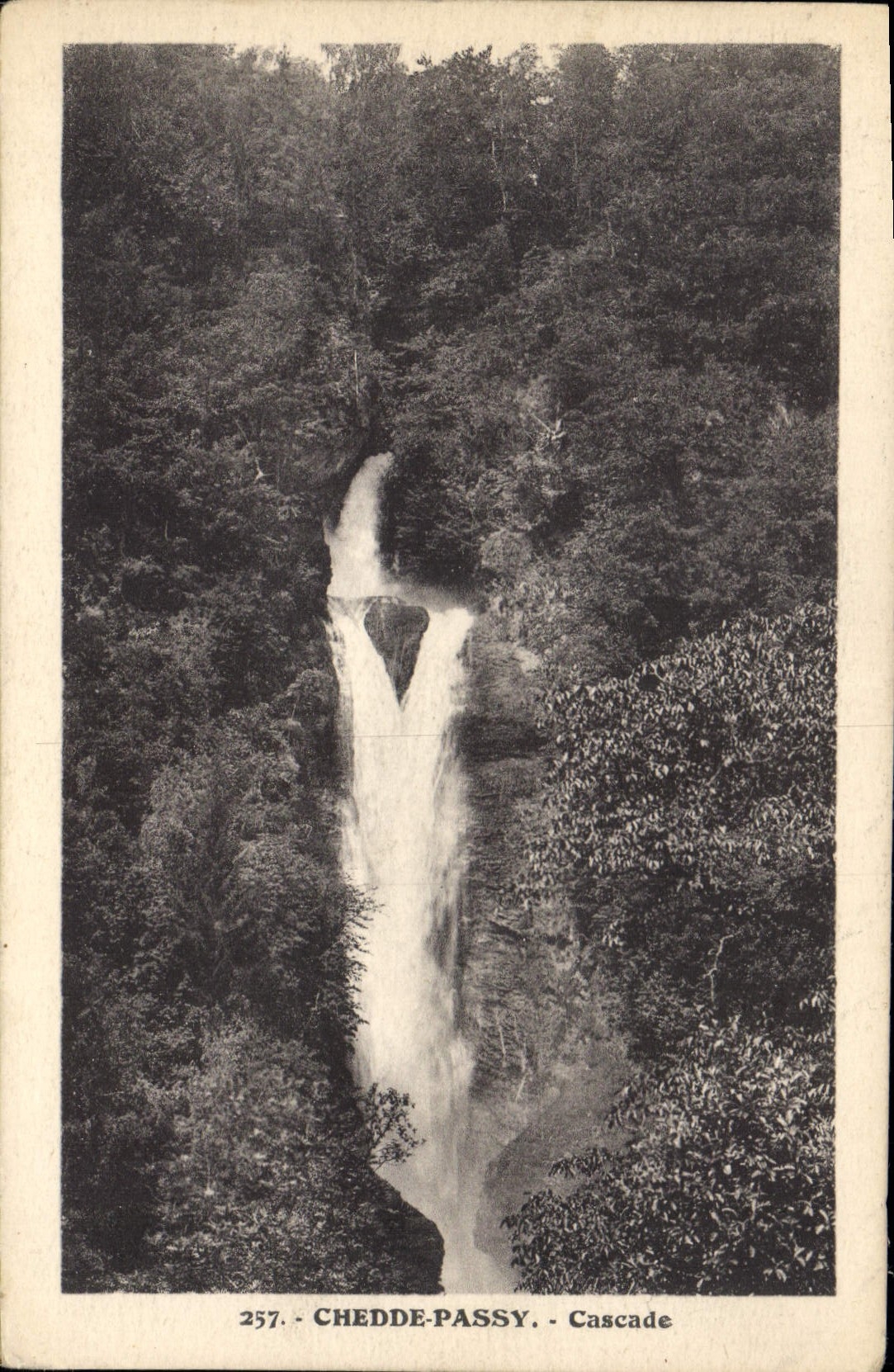 CPA Chedde Passy Cascade 