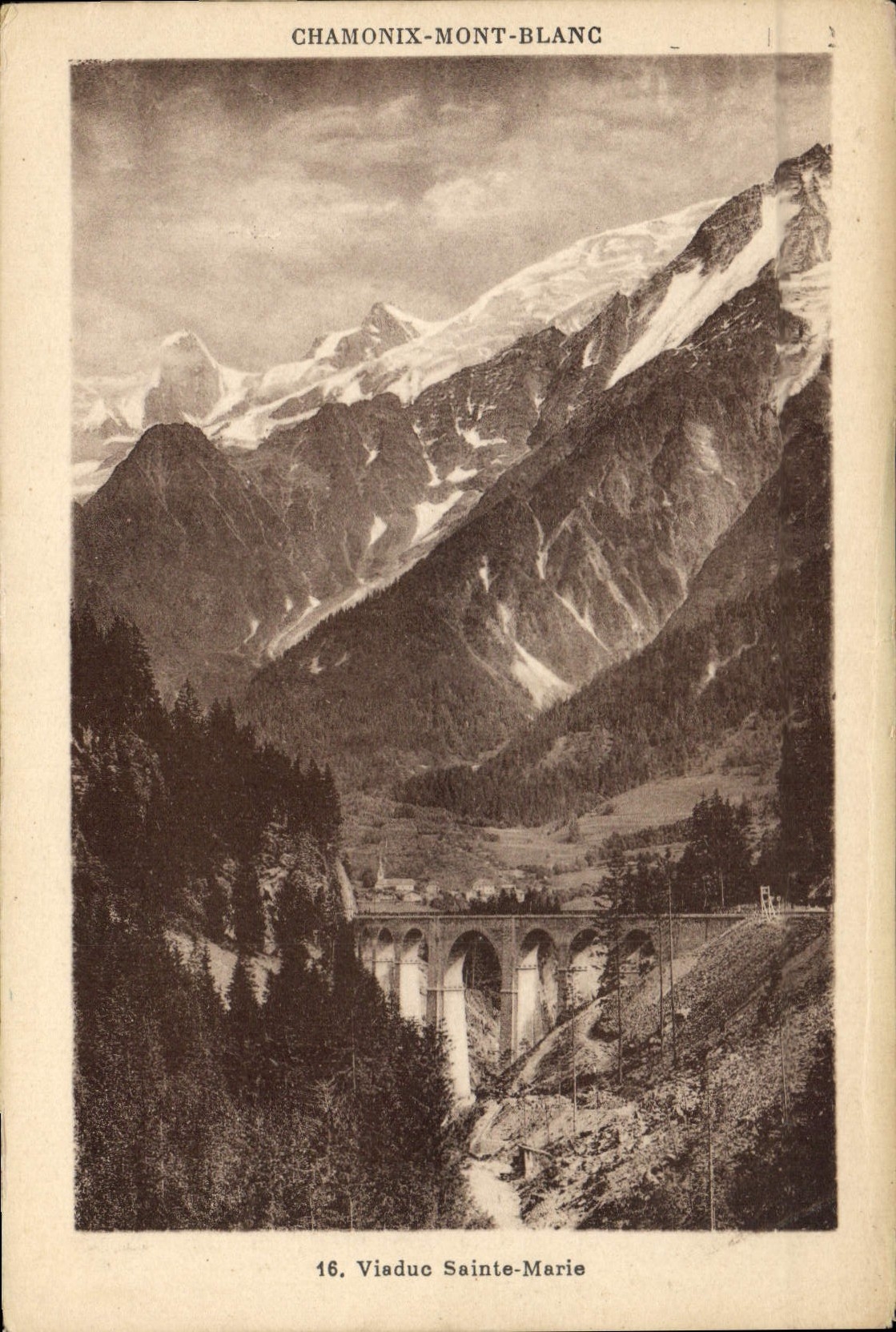 CPA Chamonix Mont Blanc Viaduc Sainte Marie 