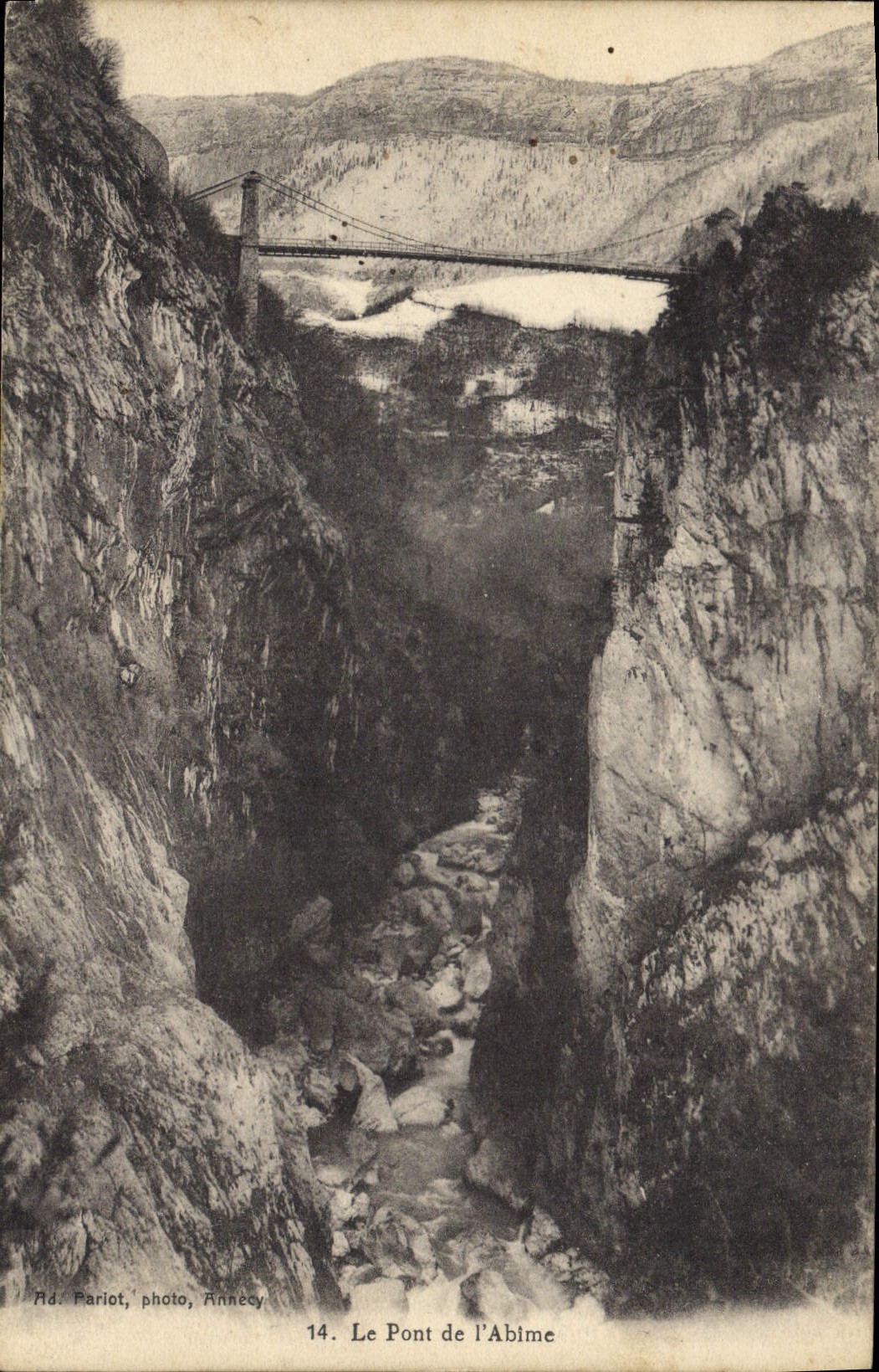 CPA Le Pont de l'Abime 