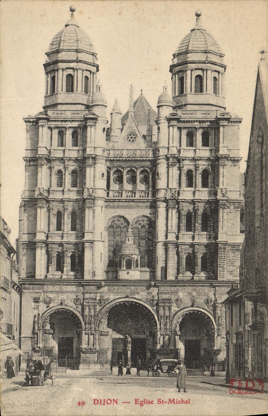 CPA Dijon Eglise St Michel 