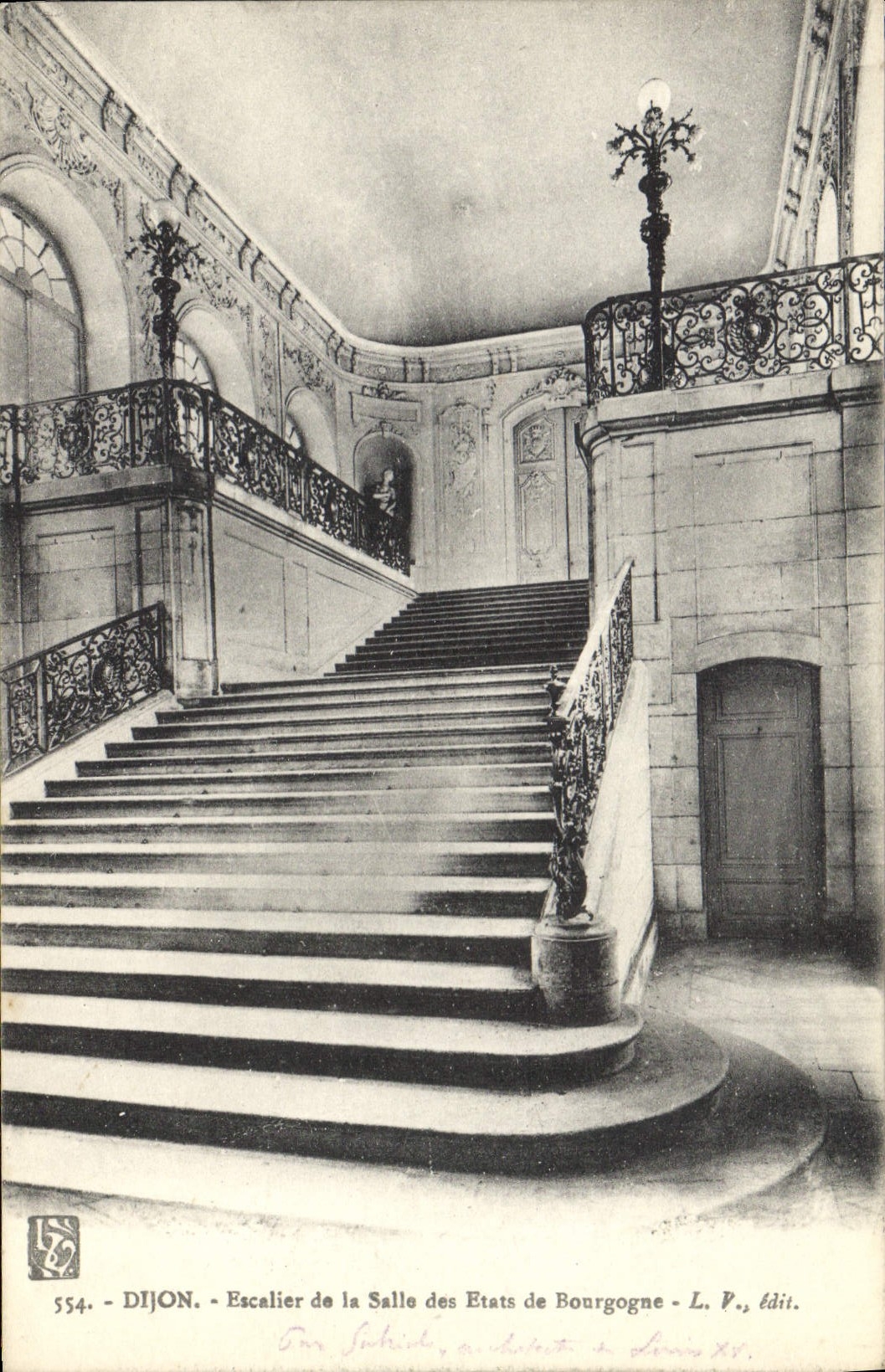 CPA Dijon Escalier de la Salle des Etats de Bourgogne 
