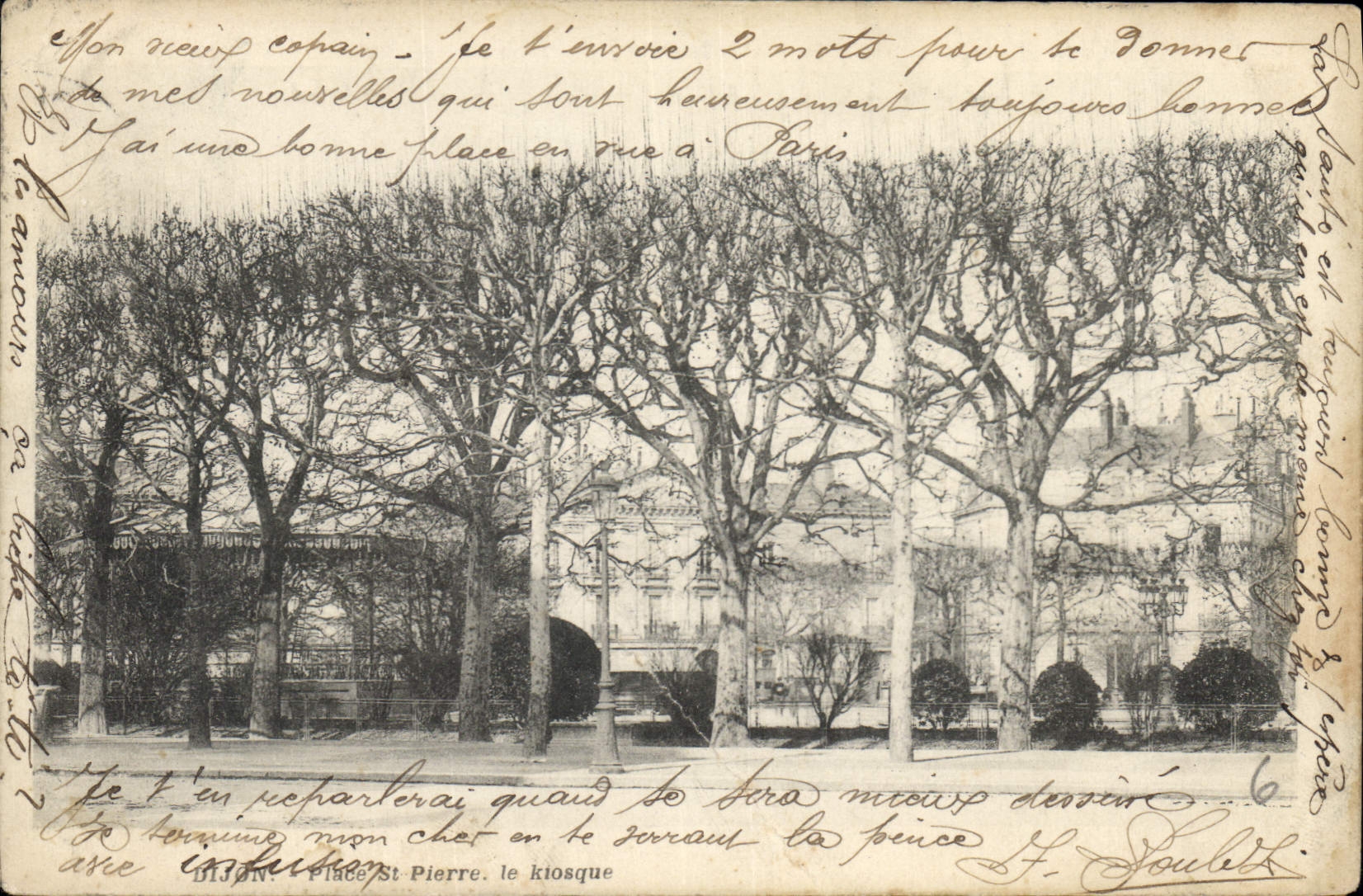 CPA Dijon Place St Pierre le Kiosque 
