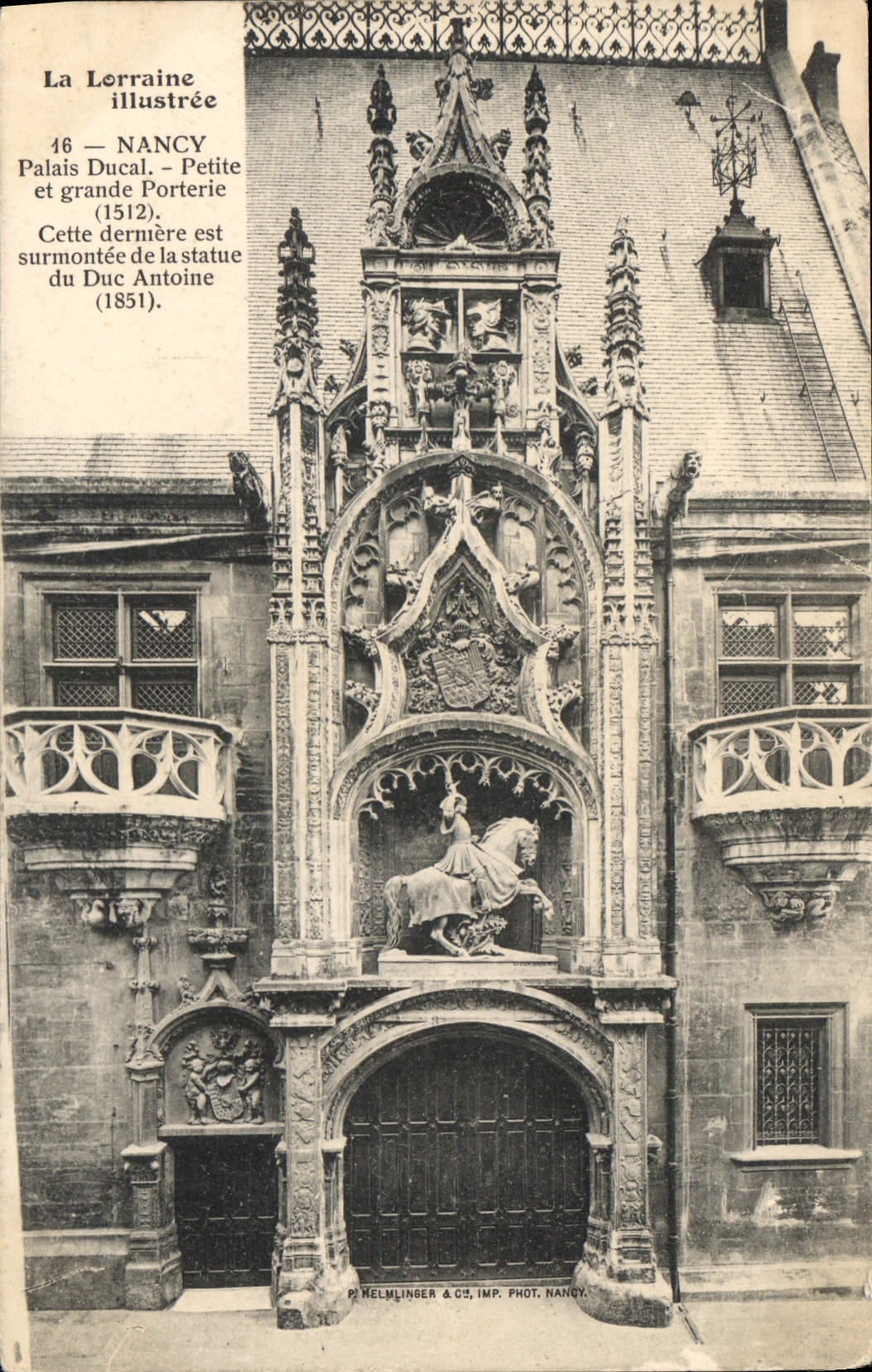 CPA La Lorraine illustree Nancy Palais Ducal Petite et Grande Porterie