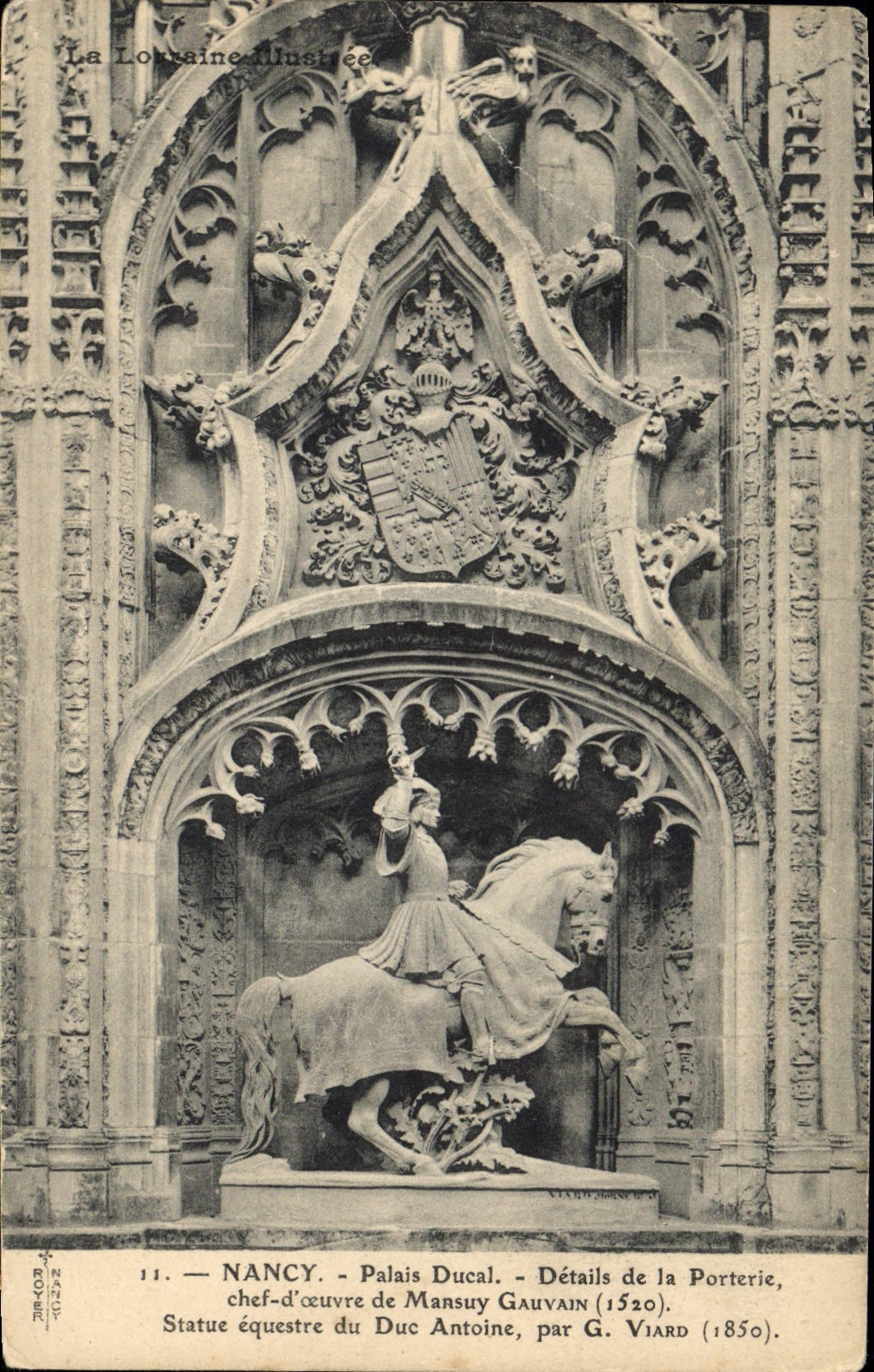 CPA Nancy Palais Ducal Details de la Porterie 