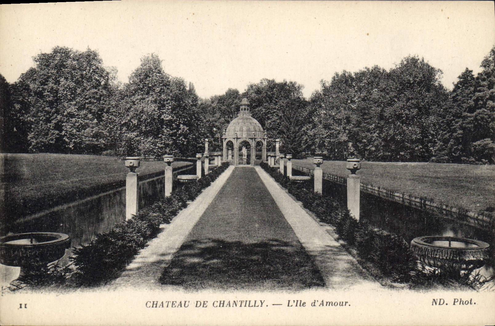 CPA Chateau de Chantilly L'Ile d'Amour 