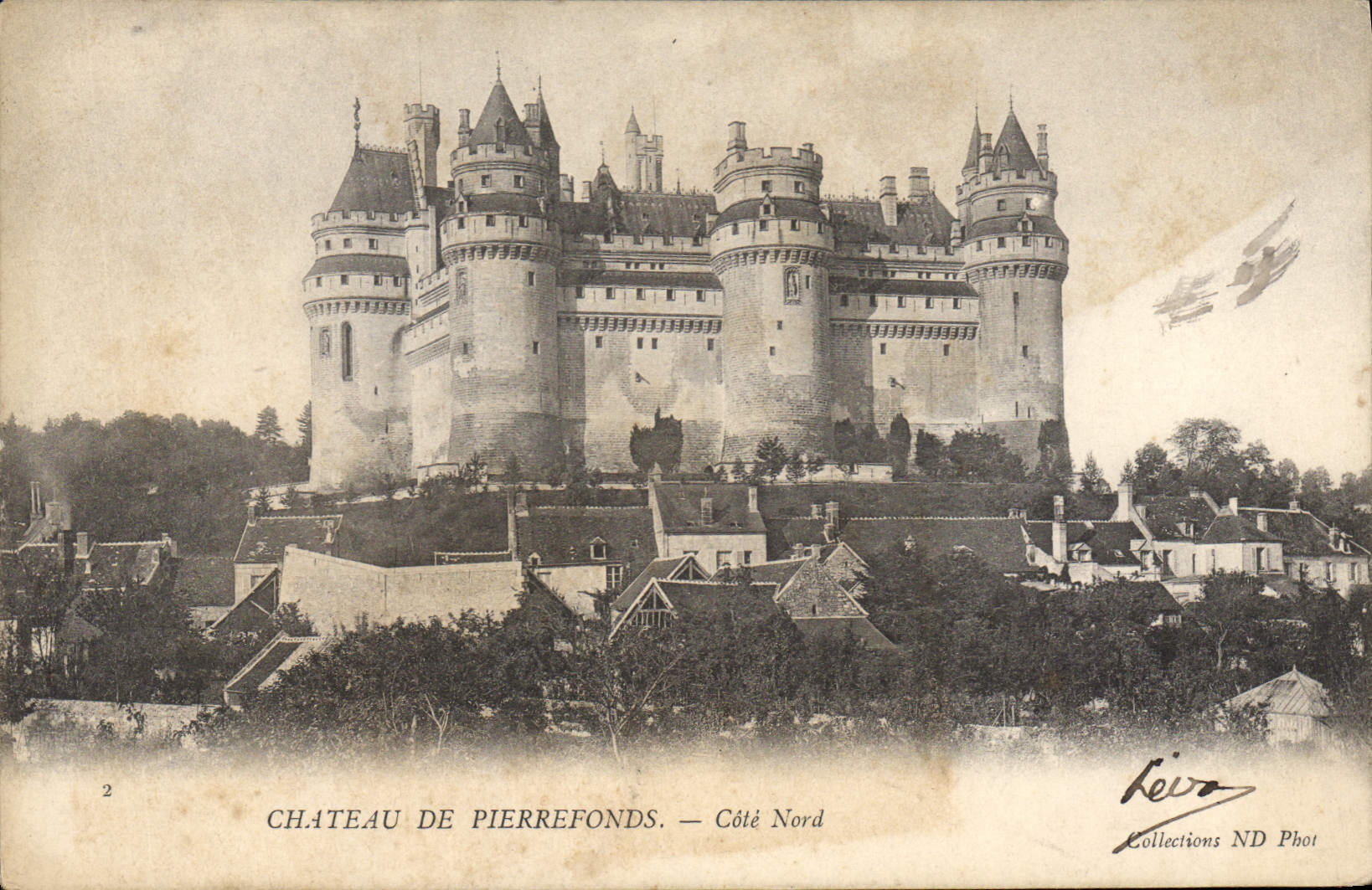 CPA Chateau de Pierrefonds Cote Nord 