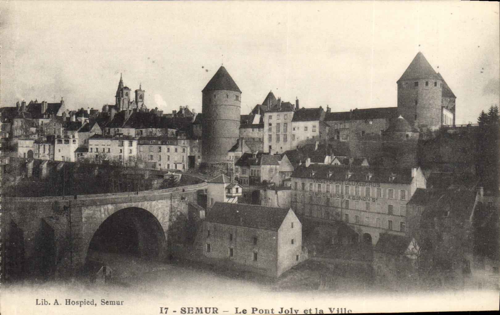 CPA Semur Le Pont Joly et la Ville