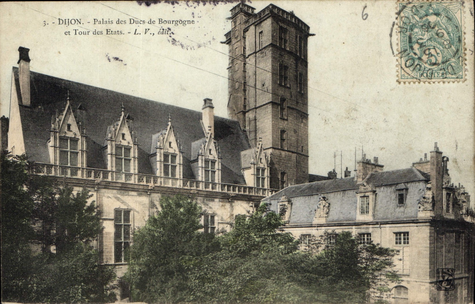 CPA Dijon Palais des Ducs de Bouegogne et Tour des Etats 