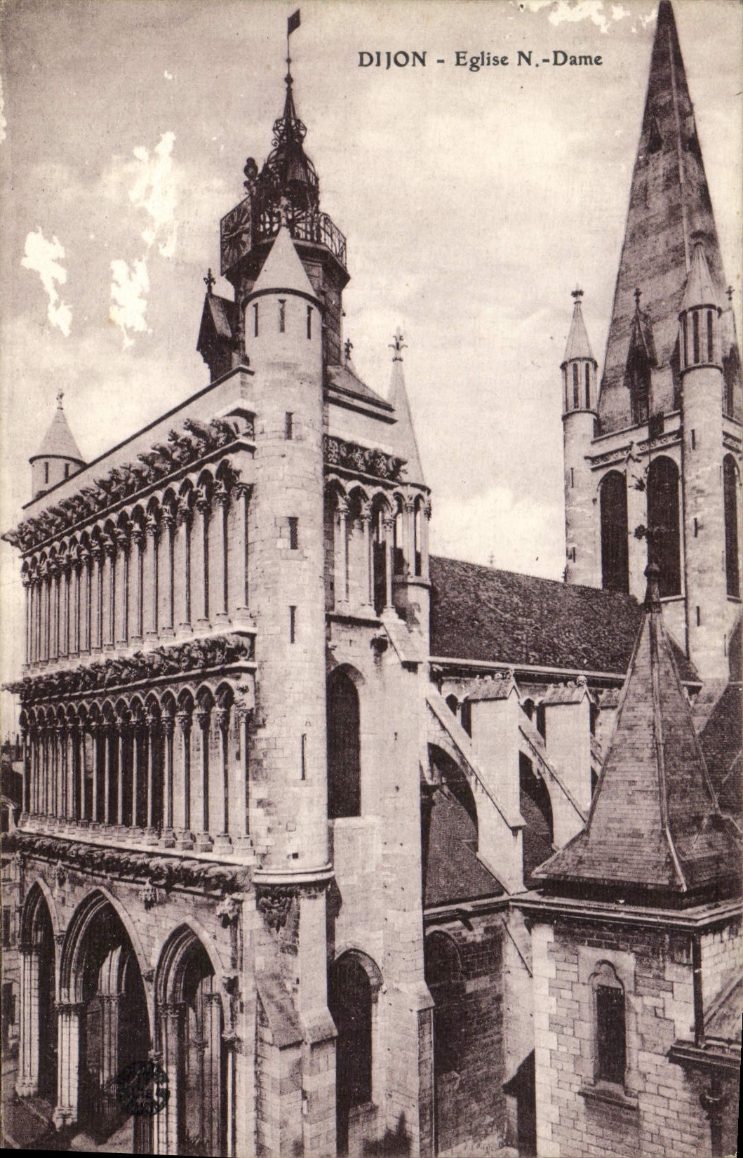 CPA Dijon Eglise N Dame 