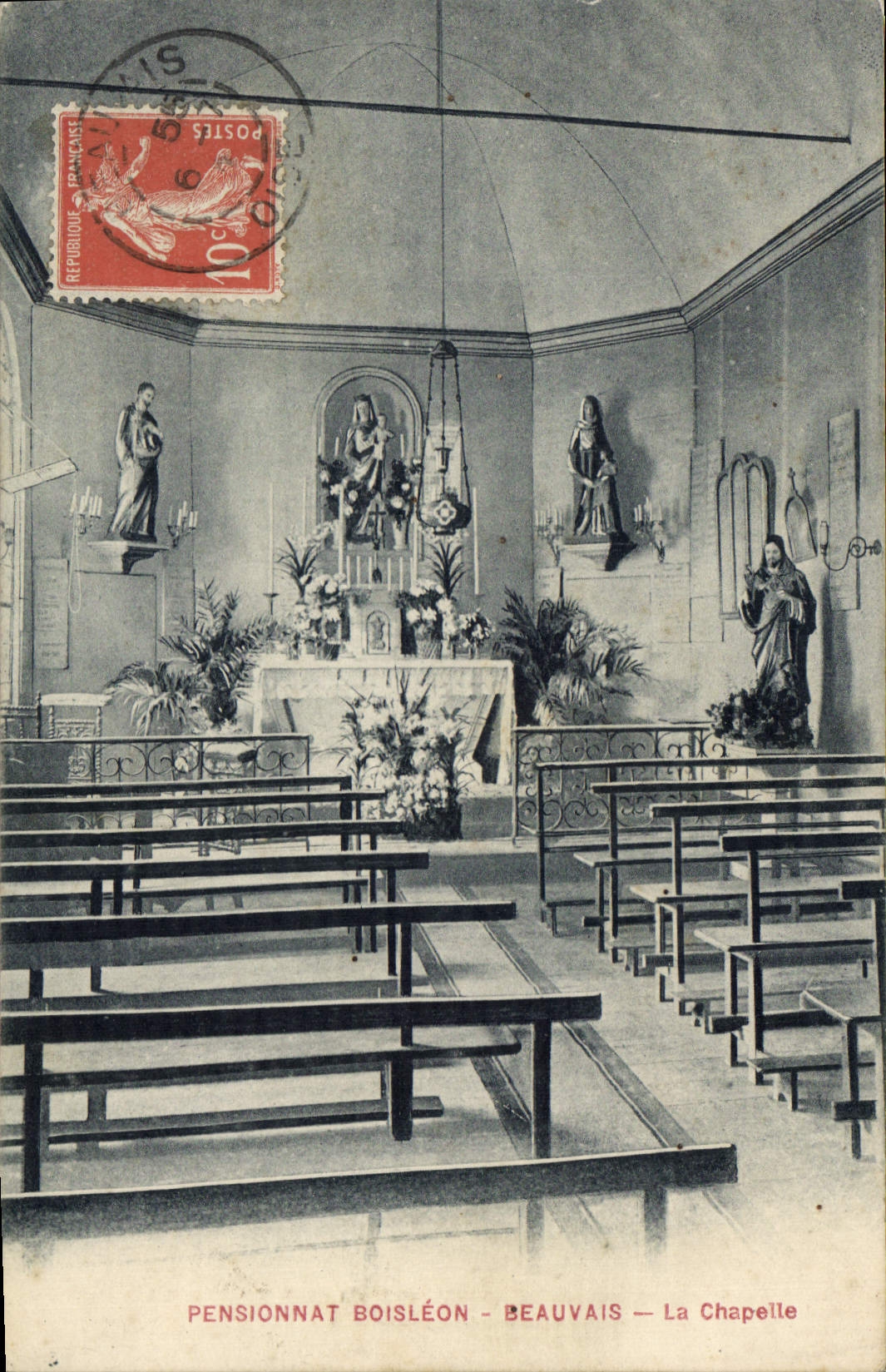 CPA Pensionnat Boisleon Beauvais La Chapelle 