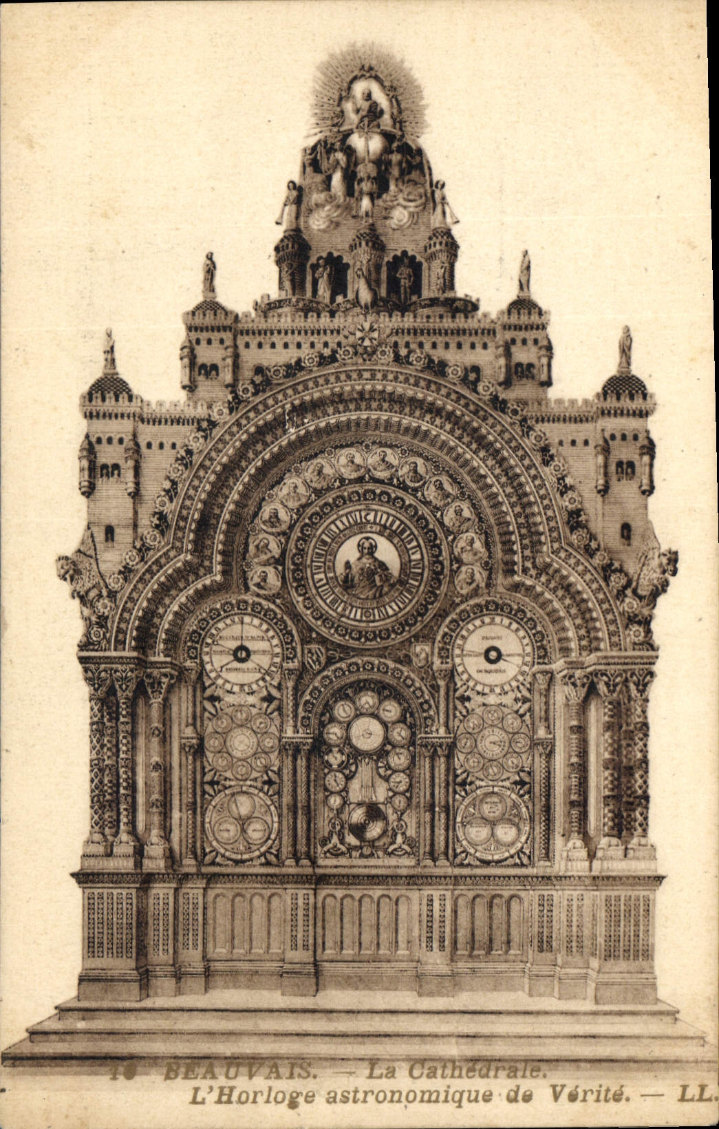 CPA Beauvais La Cathedrale L'Horloge astronomique de Verite 