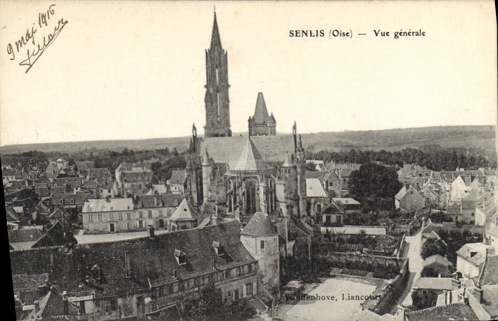 CPA Senlis Oise Vue generale 