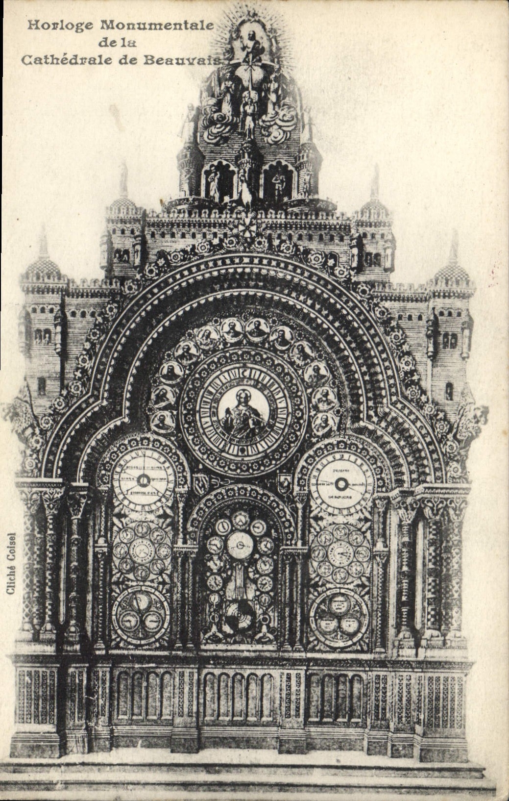 CPA Horloge Monumentale de la Cathedrale de Beauvais 