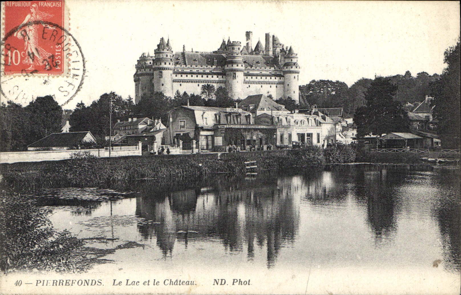 CPA Pierrefonds Le Lac et le Chateau