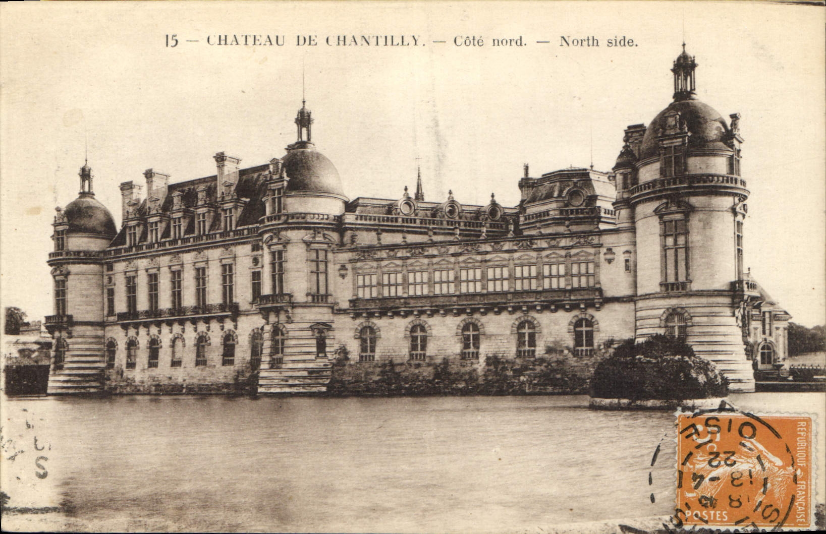 CPA Chateau de Chantilly Cote nord 