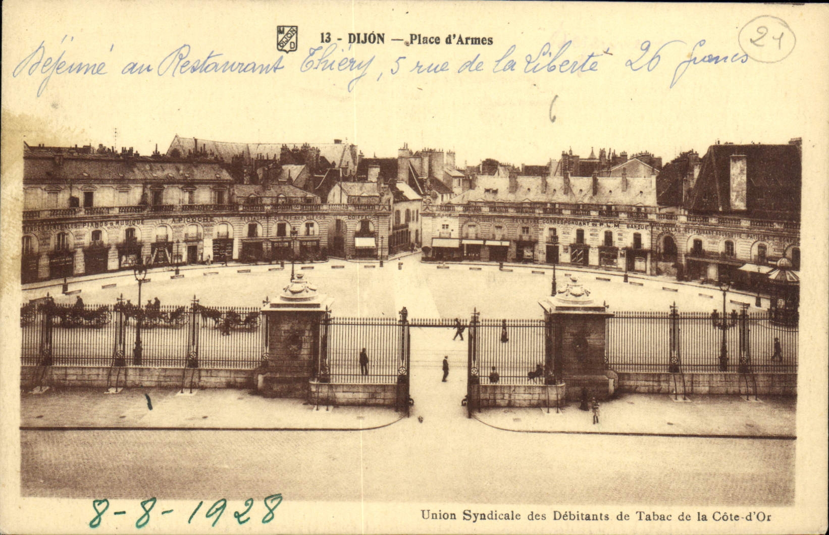 CPA Dijon Place d'Armes 