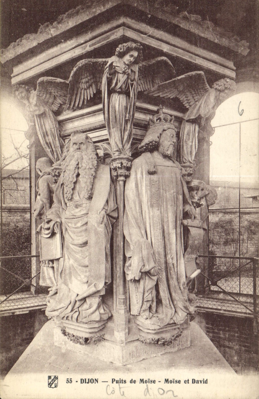 CPA Dijon Puits de Moise Moise et David 