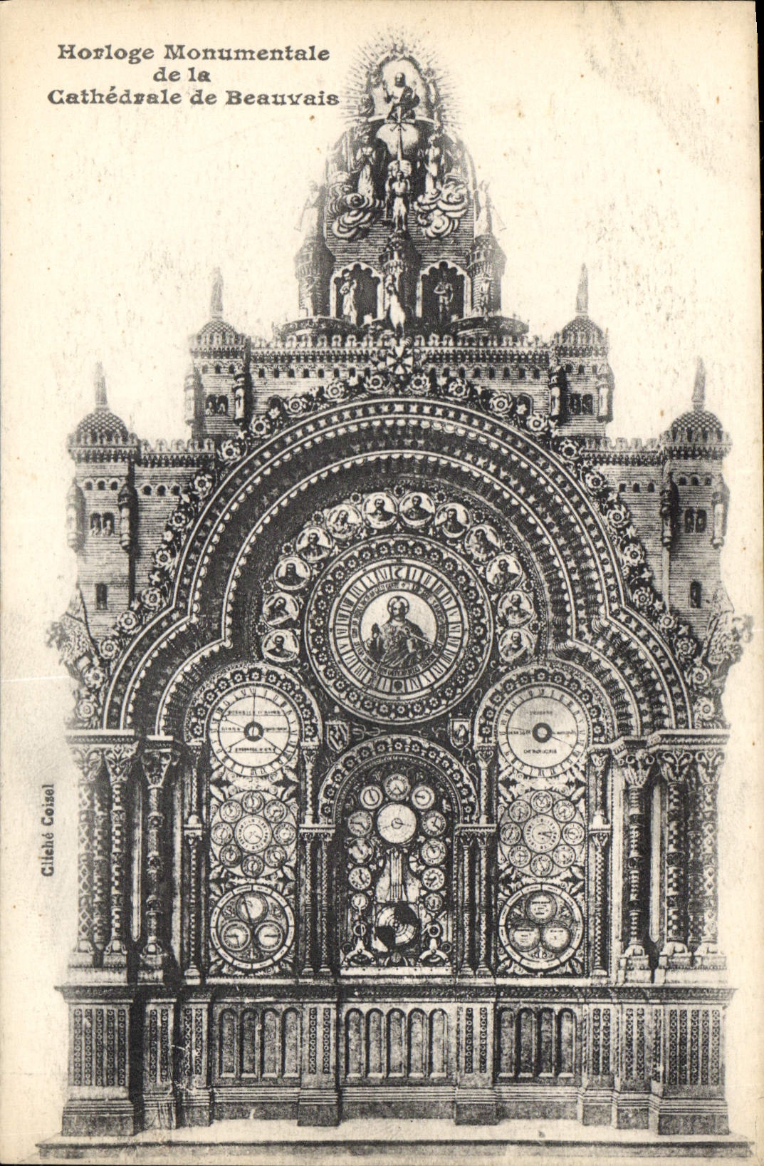 CPA Horloge Monumentale de la Cathedrale de Beauvais 