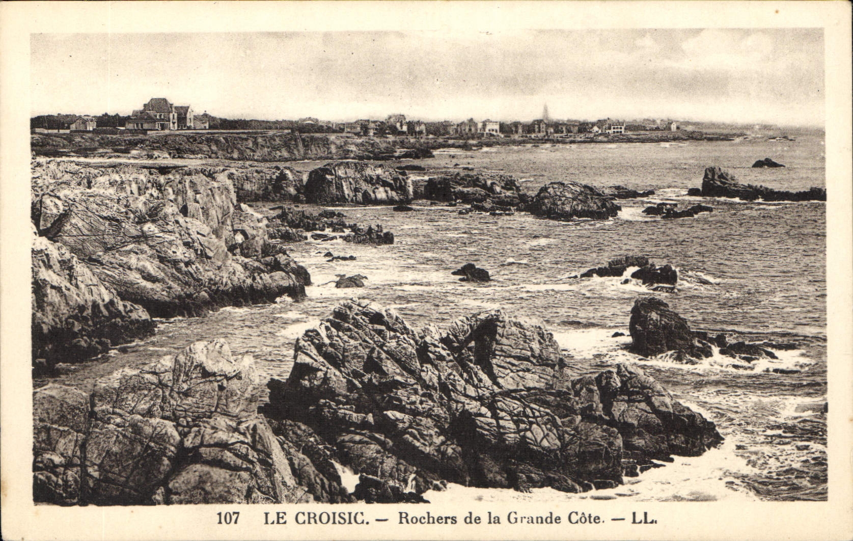 CPA Le Croisic Rochers de la Grande Cote 