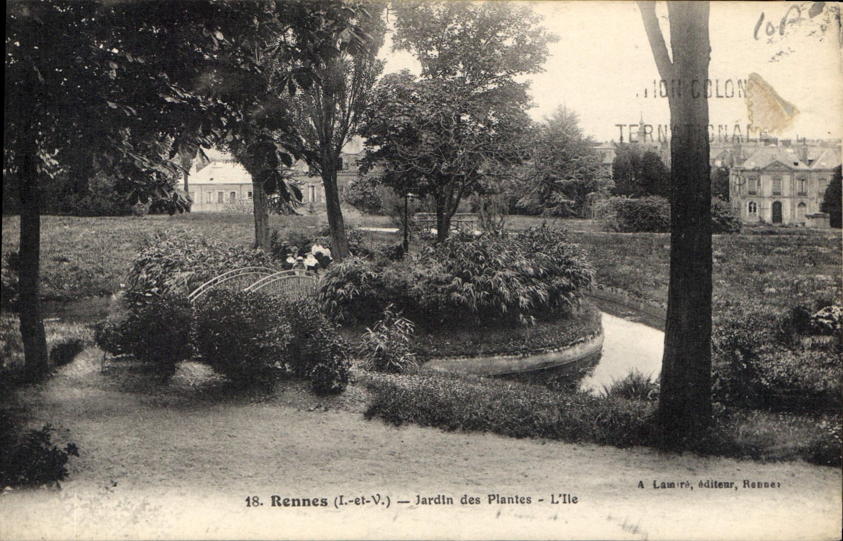 CPA Rennes Jardin des Plantes I'lle 