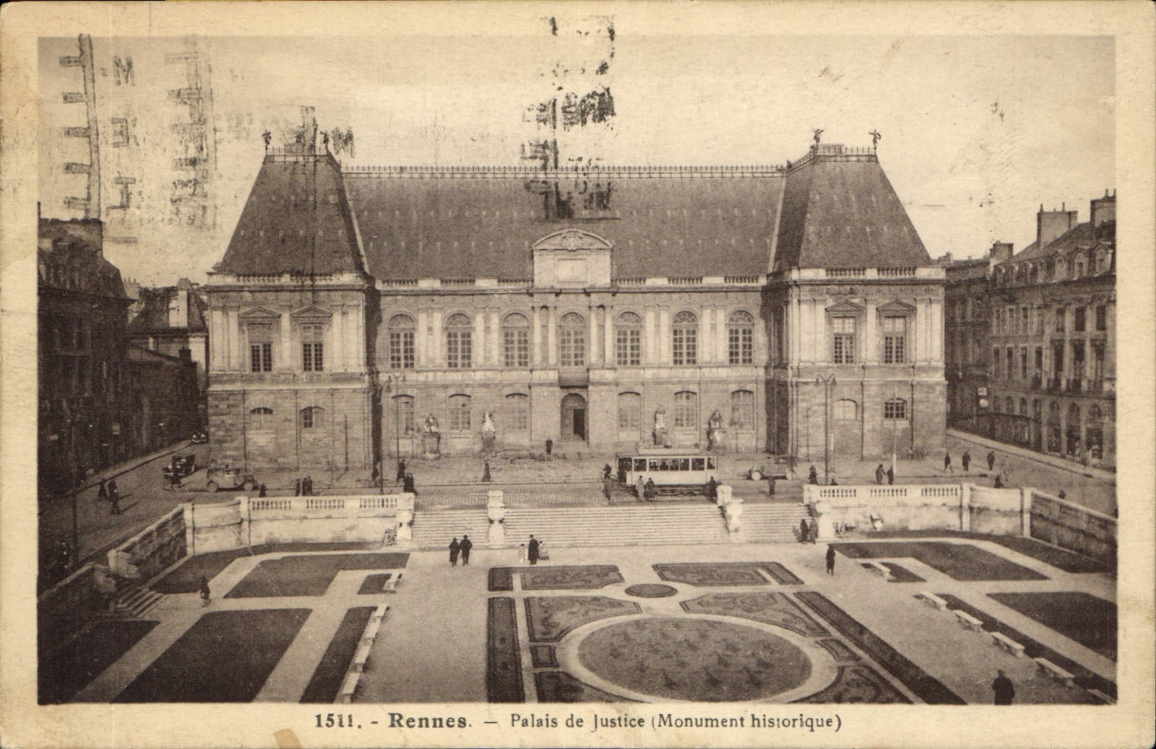 CPA Rennes Palais de Justice Monument historique 
