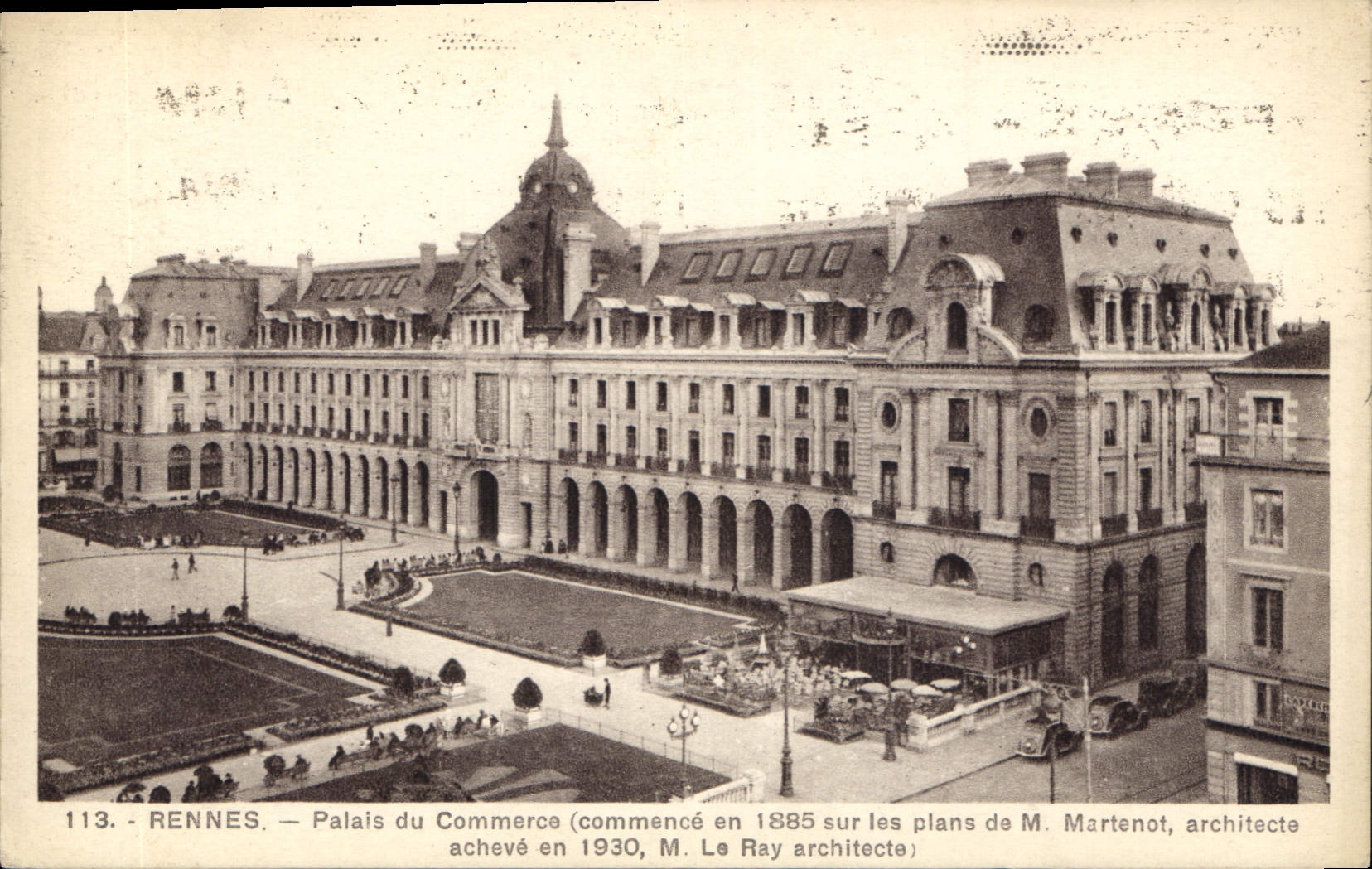 CPA Rennes Palais du Commerce 
