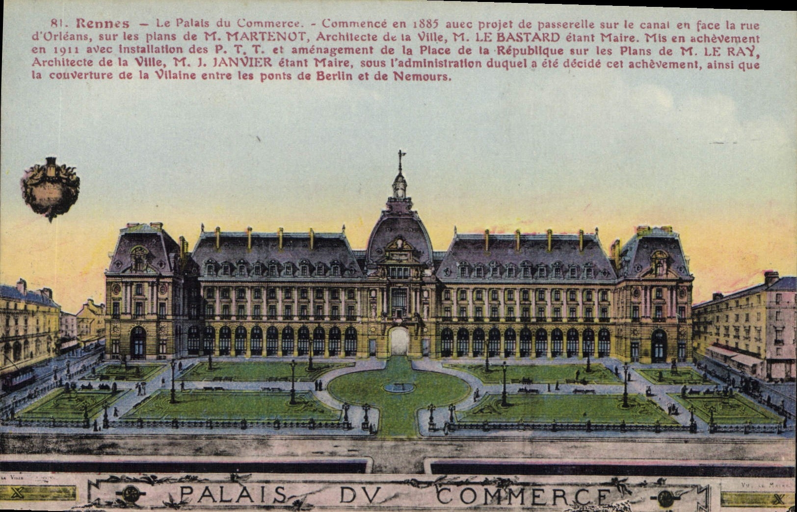 CPA Rennes Le Palais du Commerce 