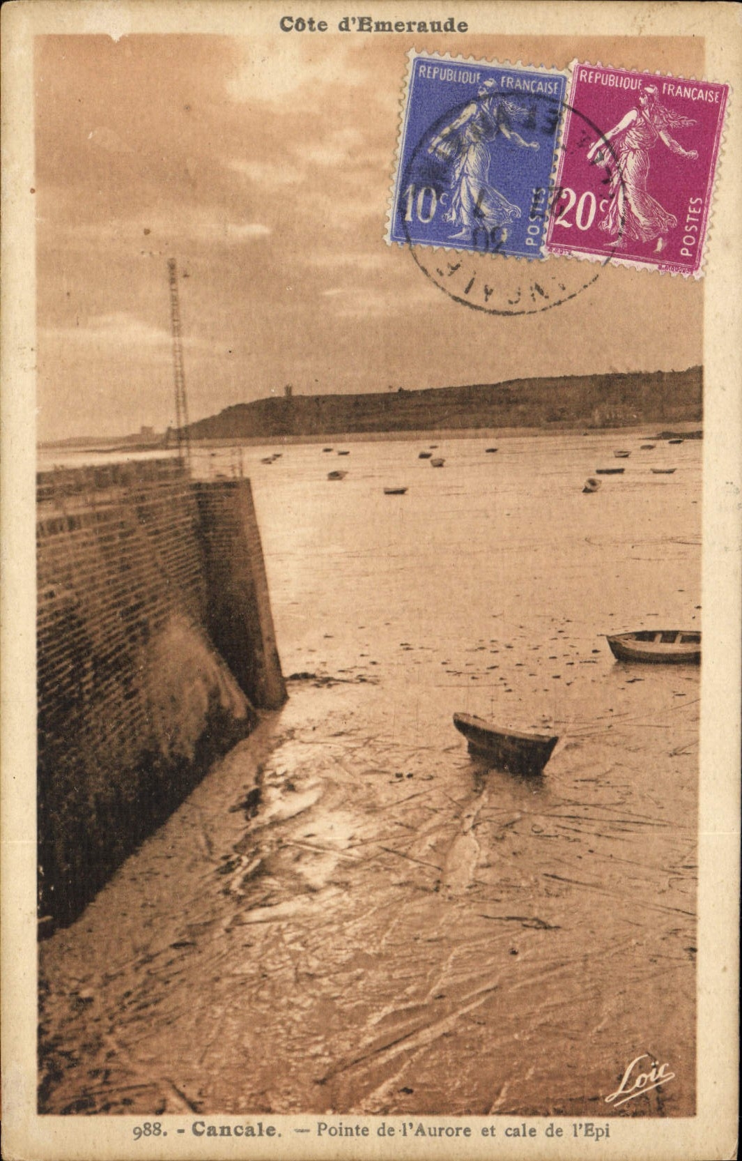 CPA Cancale Pointee de l'Aurore et cale de l'Epi