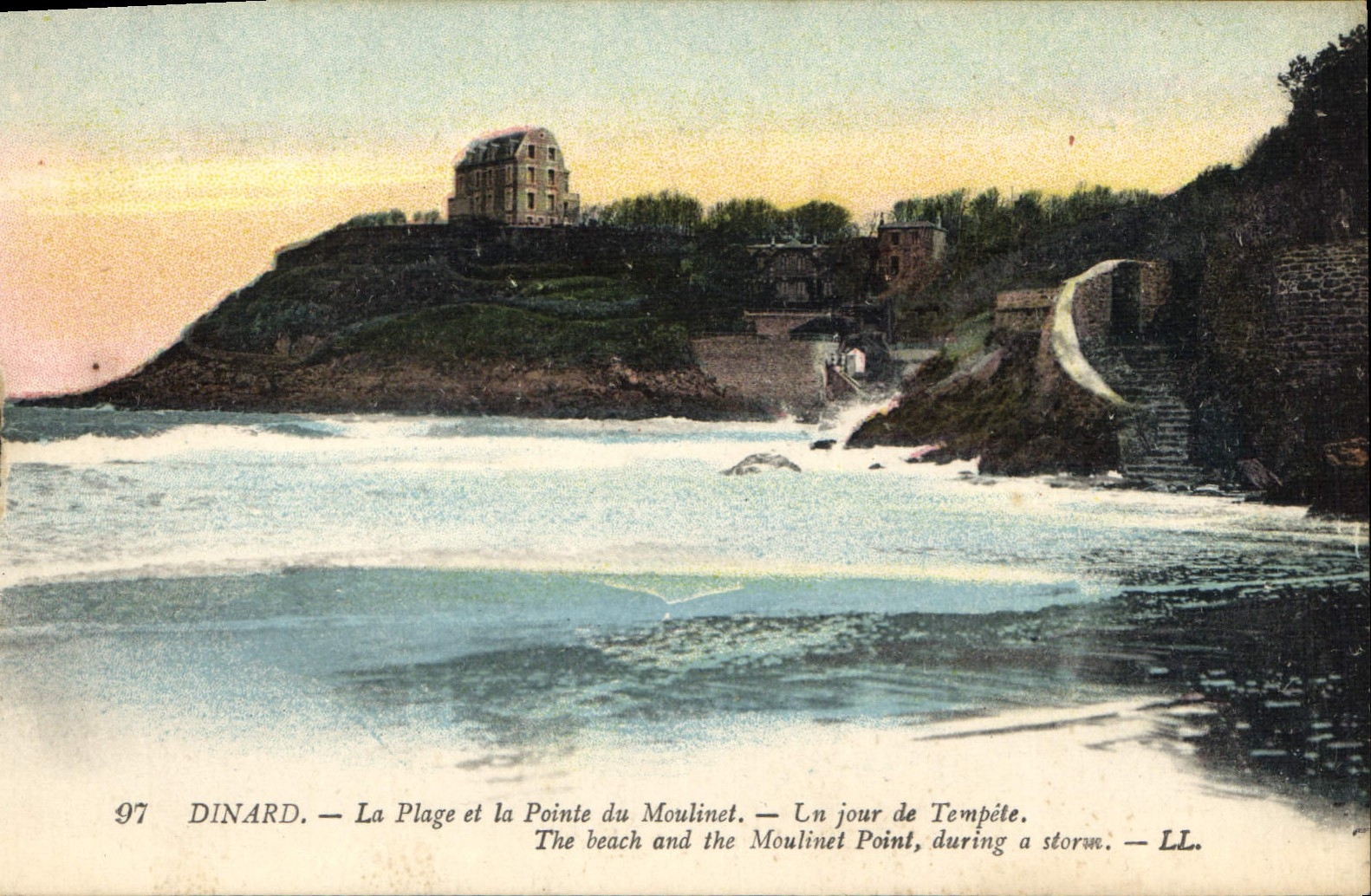 CPA Dinard La Plage et la Pointe du Moulinet
